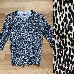 Merona black spotted cardigan size XS
